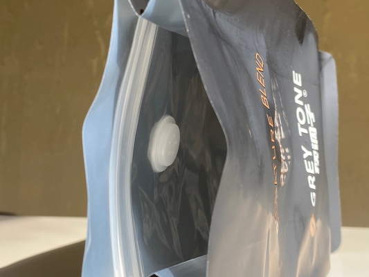 کیفیت  Customized Printed Zipper Stand Up Pouch 250g 500g Coffee Bag With Valve Plastic Packaging Aluminum Foil Bag کارخانه