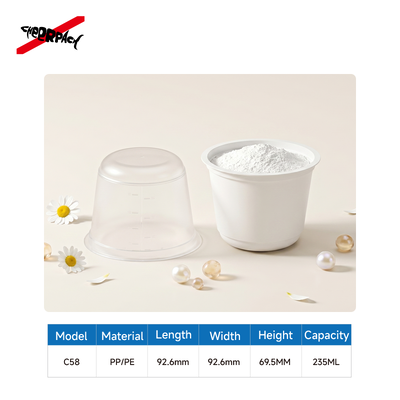 کیفیت  Beauty Mixing Bowl Cosmetic Tools Individually Packaged Mask Powder Mixing Bowl Comes with Scale کارخانه