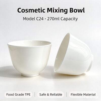 کیفیت  C24 Food‑Grade TPE Cosmetic Mixing Bowl 270ml For Salon & DIY Skincare | Safe for mixing mask powder & beauty paste. Reusable non‑stick beauty container for professional salon and home DIY facial care کارخانه