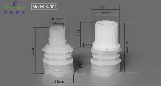 8.6mm پلاستکی کپسول استفاده بر روی کیسه شیر سویا بسته بندی