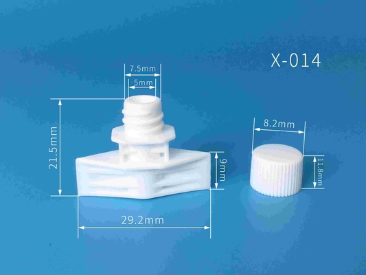 استفاده از 5mm Plastic Spout Caps در بسته بندی کیسه ایستاده برای بسته بندی مواد غذایی و لوازم آرایشی