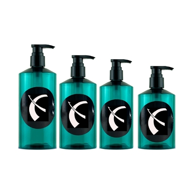 عمده فروشی 300ml/330ml/400ml/500ml لوشن حیوانات خانگی بطری پریس لوازم آرایشی شامپو شیشه حمام