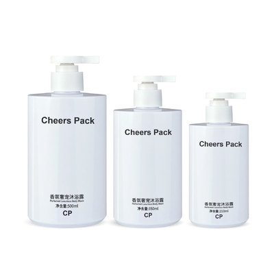 لوگو سفارشی لوازم آرایشی بسته بندی لوشن بطری 210ml 350ml 500ml مراقبت از پوست بسته بندی لوشن بطری