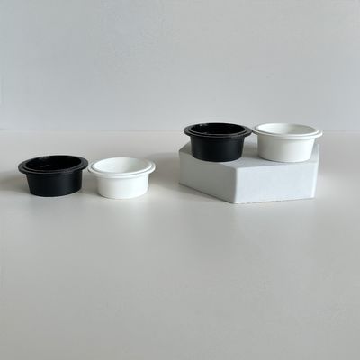 فنجان های پلاستیکی PP 20 میلی لیتری با درب برای لوسیون کرم آرایشی قطر 54 میلی متر