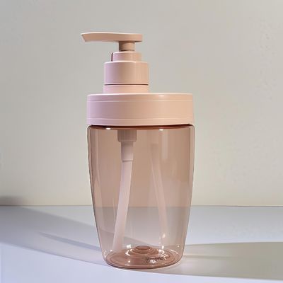 بطری آرایشی پلاستیکی PET 400 میلی‌لیتری 500 میلی‌لیتری با پمپ فشاری برای شامپو و لوسیون روغن ضروری