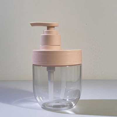 بطری آرایشی پلاستیکی PET 400 میلی‌لیتری 500 میلی‌لیتری با پمپ فشاری برای شامپو و لوسیون روغن ضروری