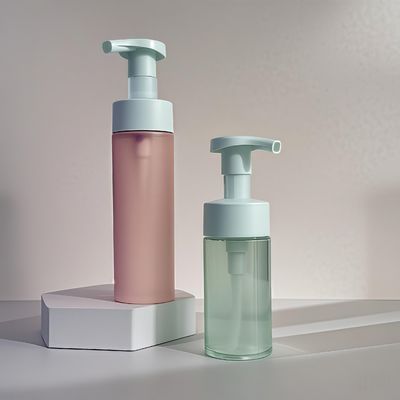 بطری پلاستیکی آرایشی 100 میلی‌لیتری، 120 میلی‌لیتری، 160 میلی‌لیتری PET برای شامپو، لوسیون، شستشوی بدن با پمپ فشاری و رنگ سفارشی