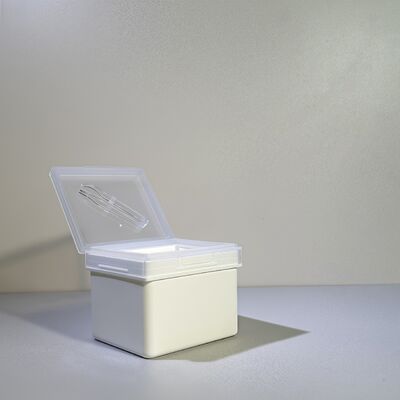 200 ورق پنبه‌ای مراقبت از پوست، ظروف پلاستیکی گرید غذایی برای برندهای لوازم آرایشی OEM/عمده