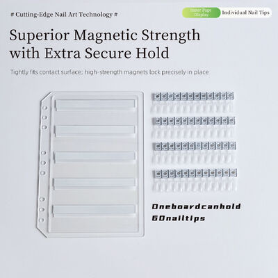 تخته نمایش هنری ناخن مغناطیسی اکریلیک جداشونده با کتاب رنگ گرادیان ۱۲۰/۱۸۰/۲۴۰ رنگ، ابزار پلاستیکی برای نوک ژل ناخن