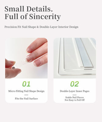 جداکننده شفاف آکریلیک مغناطیسی ناخن هنر صفحه نمایش 120/180/240 رنگ کتاب ابزار پلاستیکی برای نوک ناخن ساخته شده ژل