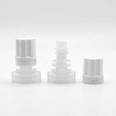 5mm X050 Plum Blossom Spout Cap ضد نشت مواد غذایی درجه صنعتی PE Nozzle Cover برای بسته بندی پاکت پر کردن مایع آرایشی