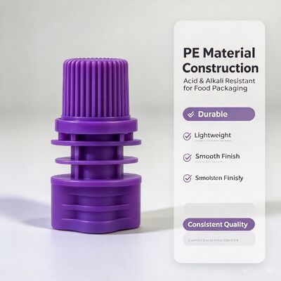 8.6mm Inner-Dia PE Plastic Screw Cap پوشه های قابل حمل و دوامدار برای کیسه های اسپوت