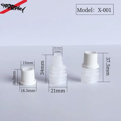 8.6mm Inner-Dia PE Plastic Screw Cap پوشه های قابل حمل و دوامدار برای کیسه های اسپوت