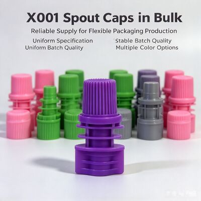 8.6mm Inner-Dia PE Plastic Screw Cap پوشه های قابل حمل و دوامدار برای کیسه های اسپوت