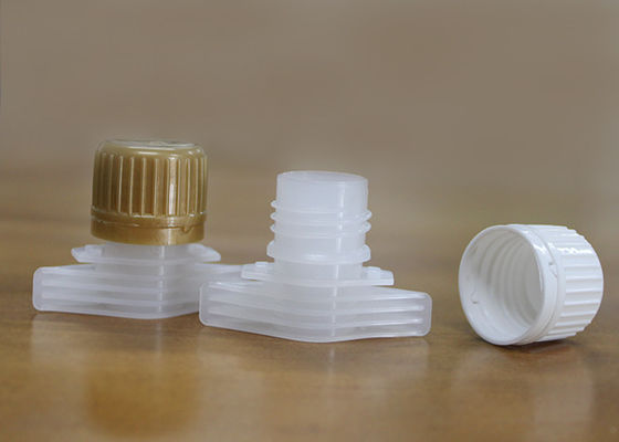 16mm / 18mm Non Spill پلاستیکی پاشنه مخزن را پوشش می دهد برای کیسه بسته بندی خمیر خمیر