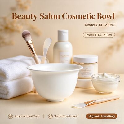 C14 210ml TPE Facial Mask Mixing Bowl | Salon Cosmetic Blending Bowl | Reusable mixing bowl for beauty salon, spa, DIY mask powder & facial cream paste preparation