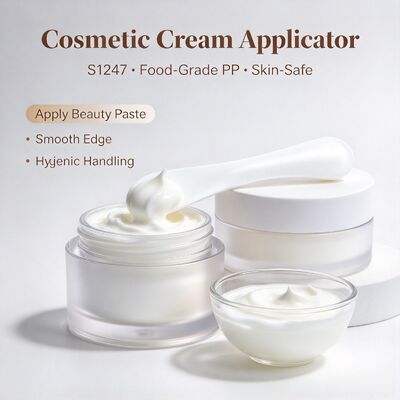 S1247 مواد غذایی درجه PP آرایشی مخلوط کردن اسپاتولا برای سالن زیبایی. ایده آل برای مخلوط کردن ماسک پودر و کرم زیبایی خمیر. مناسب برای سالن های زیبایی، استودیوهای اسپا و مراقبت از پوست خانه DIY. عمده در دسترس.